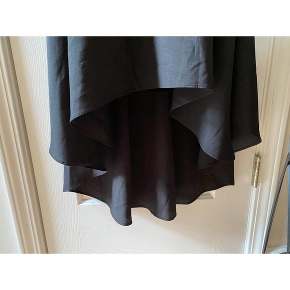 Sleeveless High Low Dress 12 Black Cocktail Summer by Bisou Bisou NEW - Picture 3 of 6